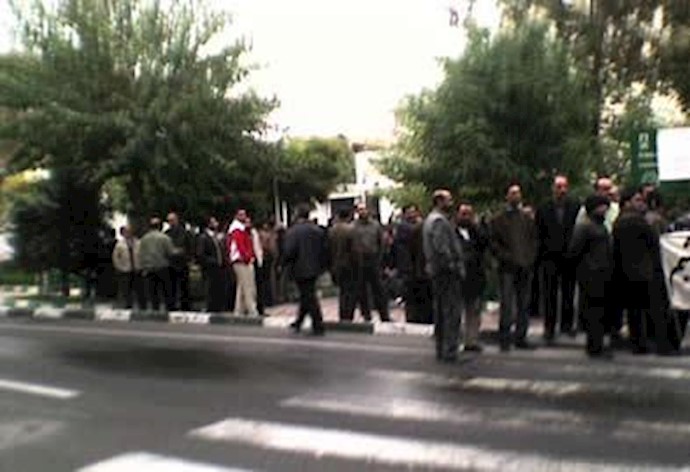تجمع اعتراضی کارگران کیان تایر تهران