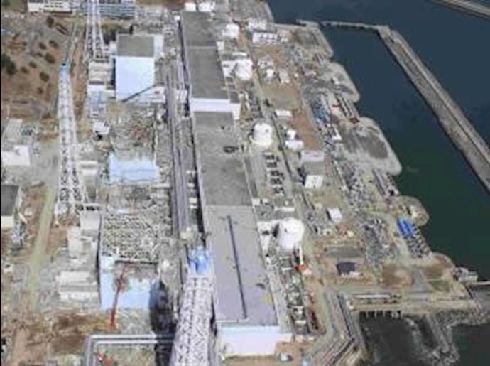 منظره هوابی نیروگاه هسته‌ای فوکوشیما