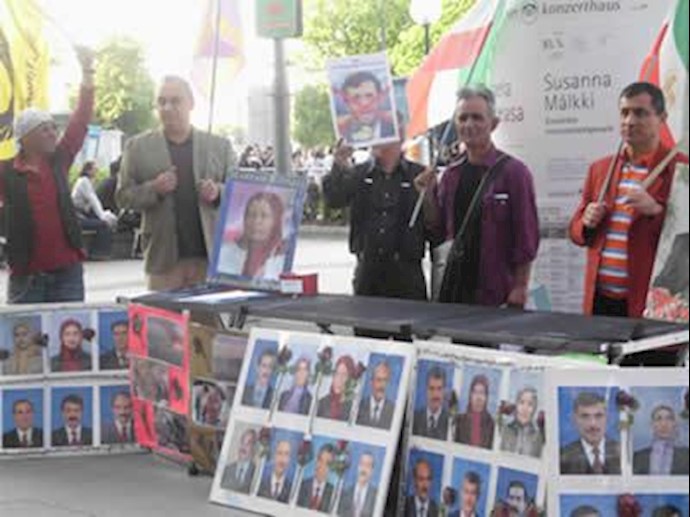 آکسیون اعتراضی ایرانیان آزاده و هواداران اشرفیان در وین - اطریش