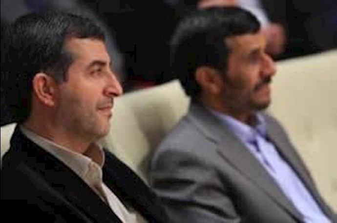 پاسدار مشایی به همراه پاسدار احمدی‌نژاد