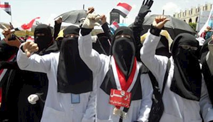 زنان یمن خشم خود را نسبت به اظهارات اخیر علی عبدالله صالح نشان می‌دهند