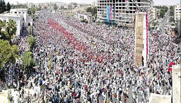 تظاهرات بسیار گسترده مردم سوریه علیه بشار اسد - آرشیو