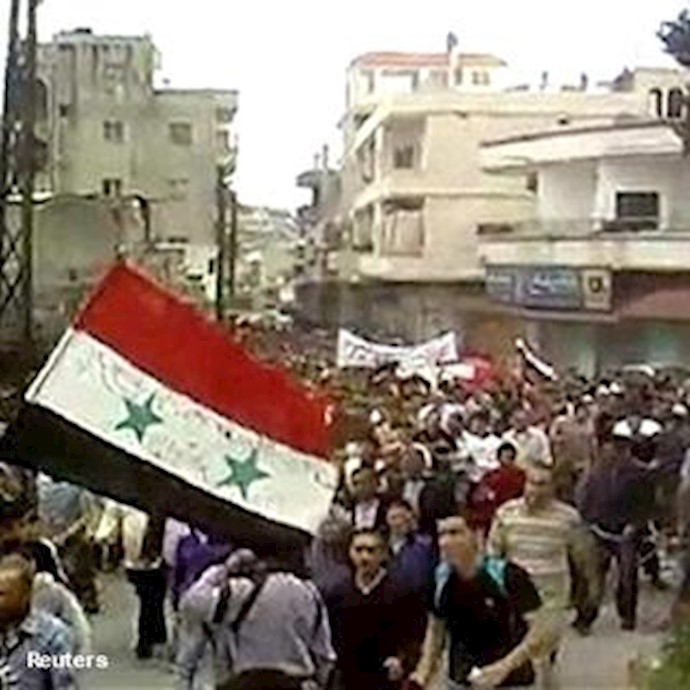 سوریه - تظاهرات ضدحکومتی در حمص - آرشیو