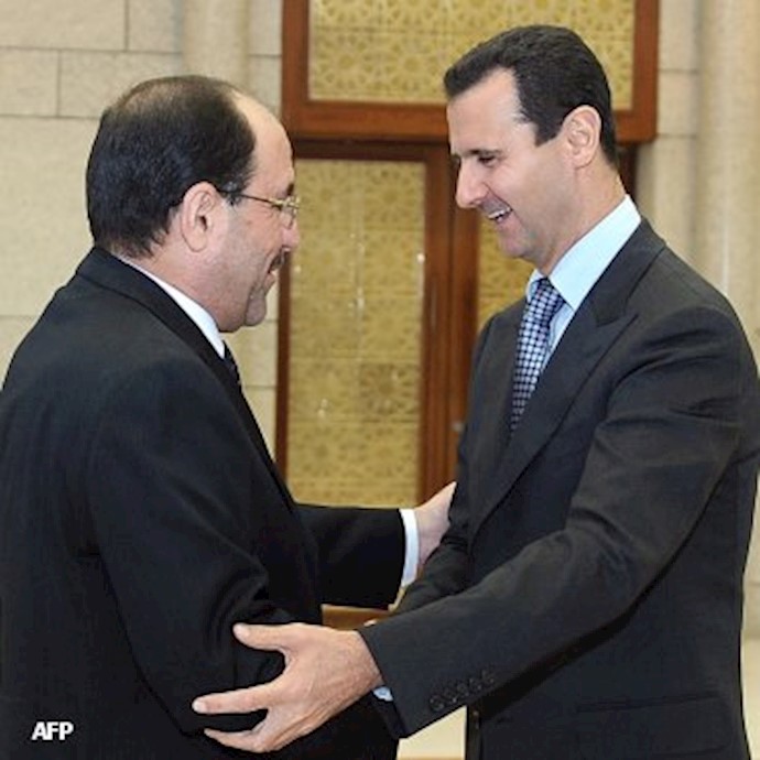 دیدار مالکی و اسد در دمشق