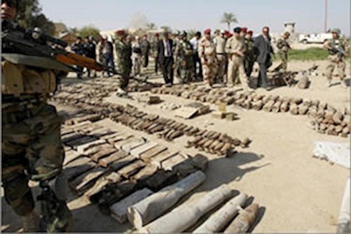 تسلیحات و مهمات  کشف شده از رژیم ایران - آرشیو