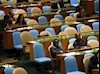 سخنان جنجال آفرین محمود احمدی نژاد در برابر صندلی های خالی سازمان ملل - آرشیو