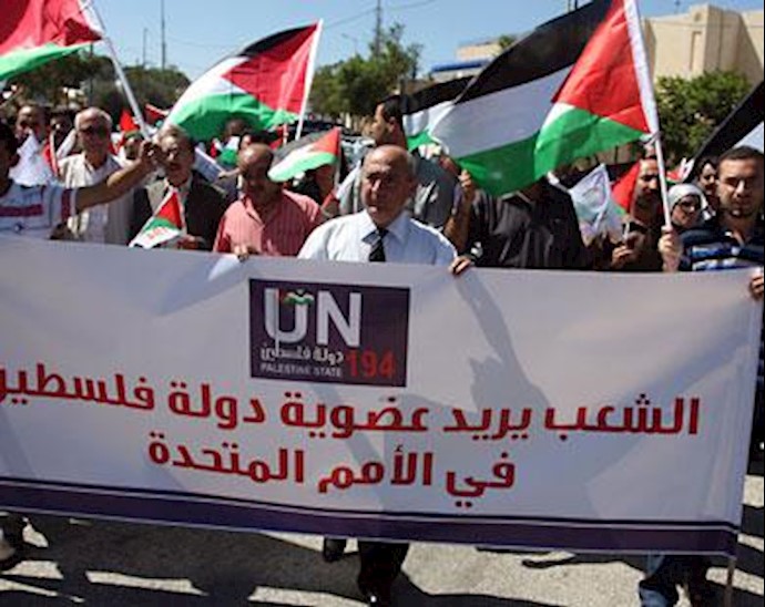 تظاهرات فلسطینی‌ها در رام‌الله