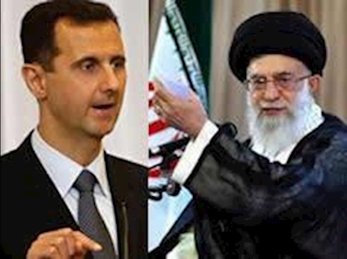 خامنه ای ولی فقیه ارتجاع  و بشار اسد دیکتاتور سوریه