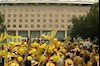 تظاهرات ایرانیان آزاده جلوی وزارت خارجه آمریکا برای خروج مجاهدین ازلیست تروریستی آمریکا مرداد90 