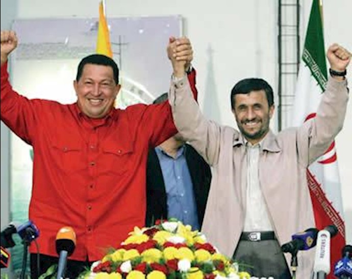 هوگو چاوز و پاسدار احمدی نژاد
