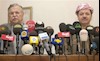 مسعود  بارزانی و جلال طالبانى