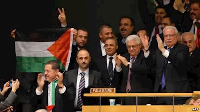 آقای محمود عباس در جلسه رای گیری در مجمع عمومی ملل متحد