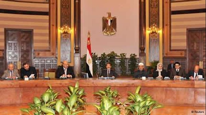 مرسی و هئیت دولت مصر - آرشیو