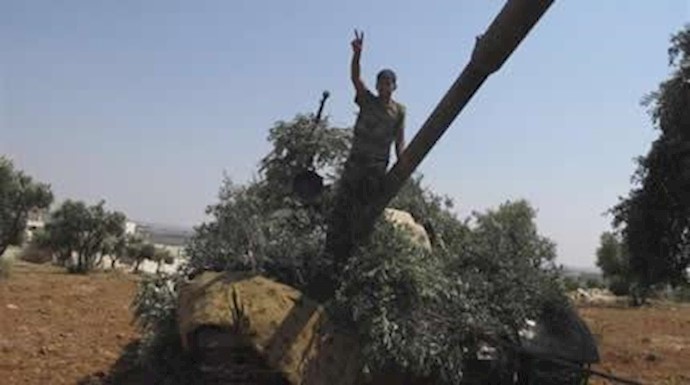 تانکهای به غنیمت گرفته شده ارتش آزادی سوریه