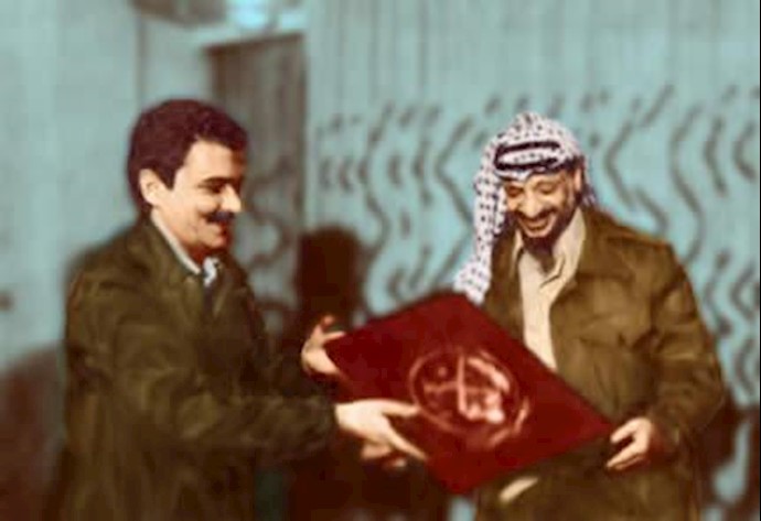 دیدار یاسر عرفات با  برادر مجاهد مسعود رجوی در  تهران