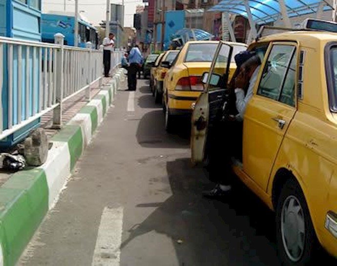 اعتصاب گروهی از تاکسیداران در تهران