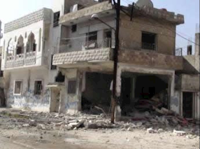 ادامۀ بمباران شهر حمص توسط ارتش سوریه
