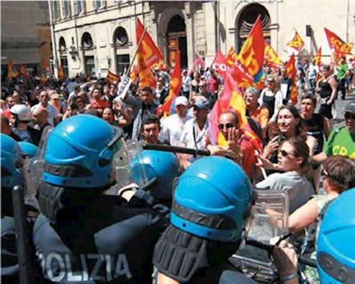 تظاهرات در ایتالیا - آرشیو