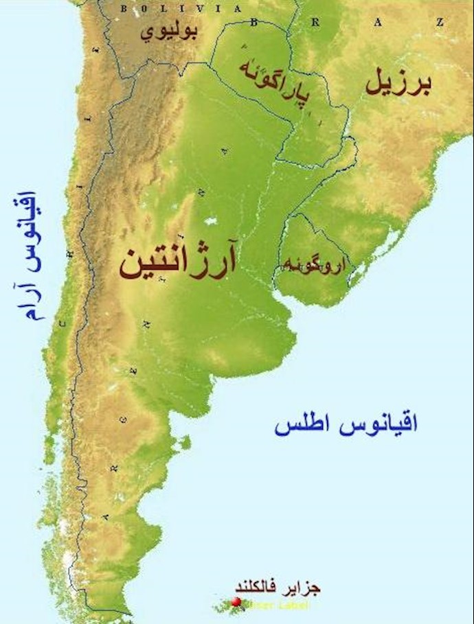 نقشه آرژانتین