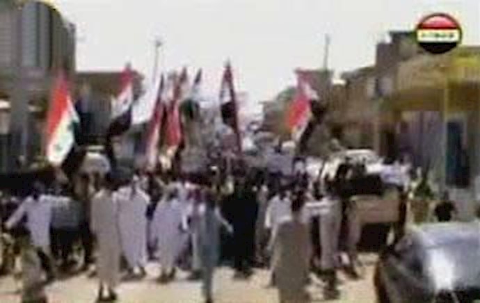 تظاهرات مردم ضلوعیه عراق در اعتراض به گسترش نفوذ رژیم ایران در عراق - آرشیو
