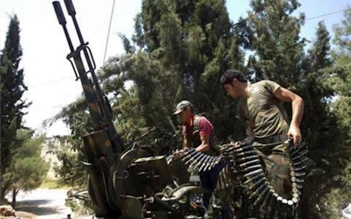 سلاحهای پدافندی رزمندگان در شهر حلب