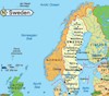 نقشه سوئد
