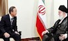 دیدار بان کی مون و خامنه ای در تهران