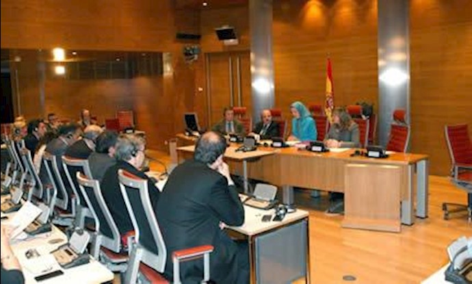 دیدار رئیس جمهور مقاومت با نمایندگان مجلس و سناتورهای اسپانیا