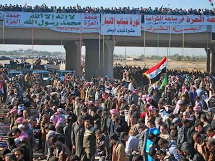 تظاهرات گسترده مردم الانبار عراق علیه مالکی - ارشیو