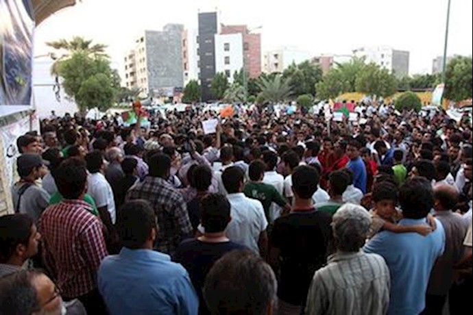 تظاهرات گسترده مردم بندرعباس 