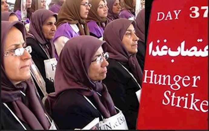 اعتصاب غذای مجاهدین در لیبرتی در روز سی وهفتم
