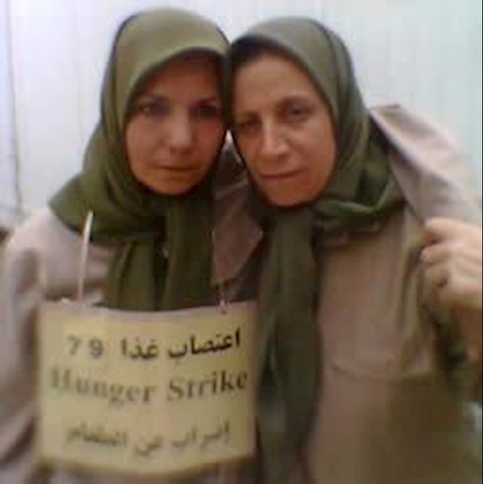 مجاهد خلق زهرا خادمی در روز 79اعتصاب غذا