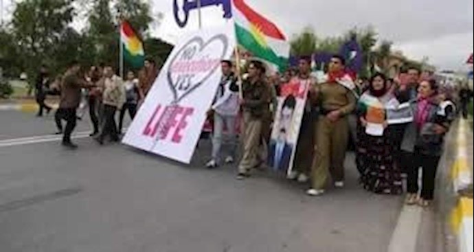 تظاهرات کردهای کردستان در اربیل علیه اعدام زندانیان سیاسی کرد - آرشیو