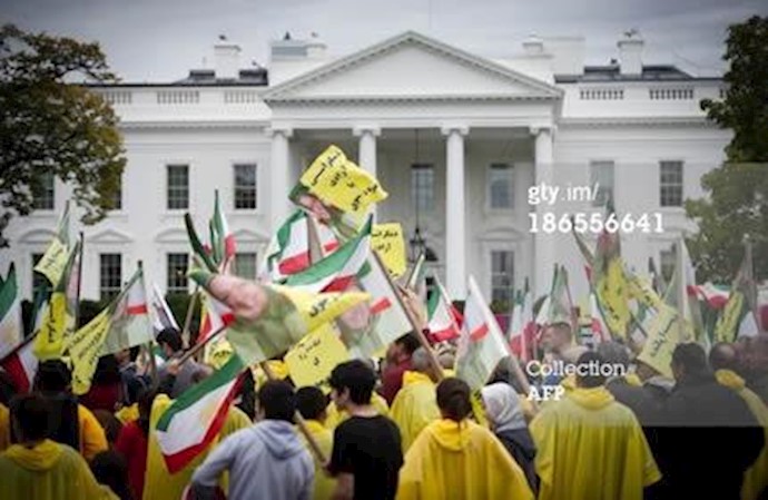 خبرگزاری فرانسه: تظاهرات هواداران مجاهدین در اعتراض به دیدار مالکی از آمریکا