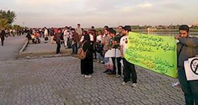 زنجیره انسانی  در اهواز