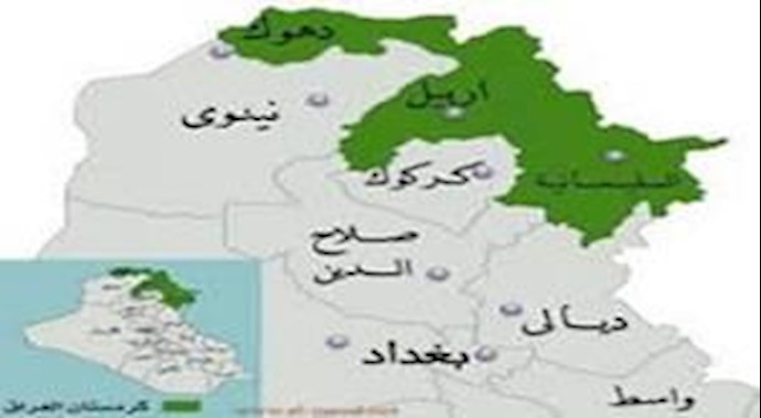 نقشه کردستان عراق