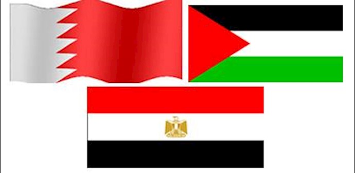 پرچم فلسطین، مصر و بحرین