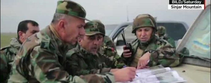 فرماندهان پیشمرگان کرد عراق در سنجار