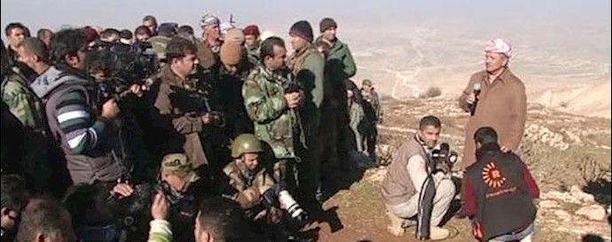 بازدید مسعود بارزانی از کوه سنجار