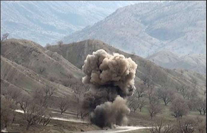 انفجار مین در منطقه قصر شیرین