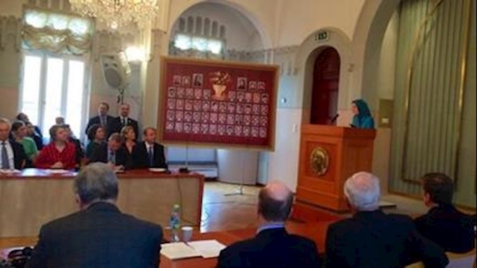 كنفرانس در انستيتو نوبل اسلو با حضور خانم مريم رجوى