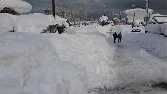 برف و یخبندان در شمال ایران