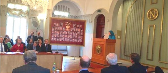 سخنرانی خانم مریم رجوی در کنفرانس در انستیتو نوبل-اسلو4