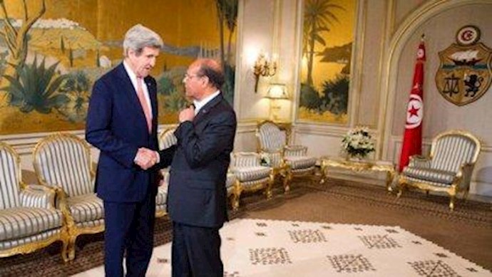 جان کری و رئیس جمهور تونس