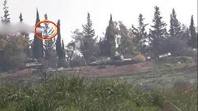 حمله رزمندگان ارتش آزاد با راکت به بی ام پی ارتش اسد-آرشیو