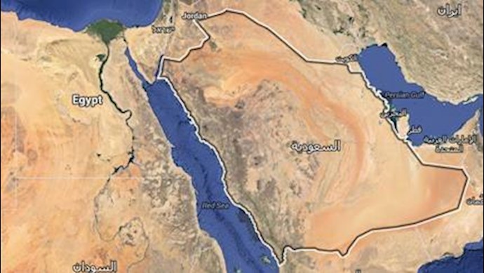 نقشه عربستان سعودی