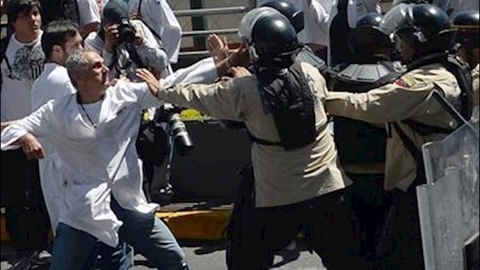 تظاهرات پزشکان در ونزوئلا