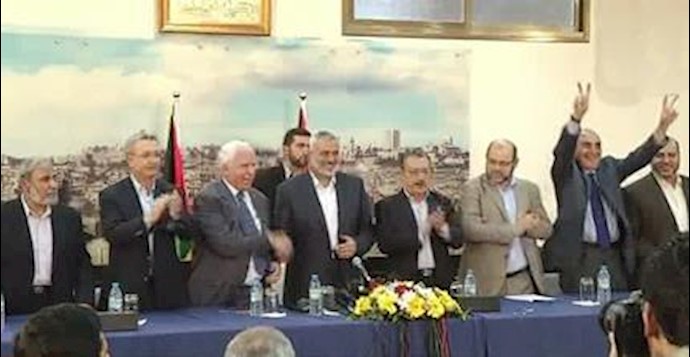 جشن توافق آشتی جنبش فتح و حماس