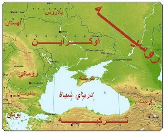 موقعیت شبه‌جزیره کریمه در -اوکراین