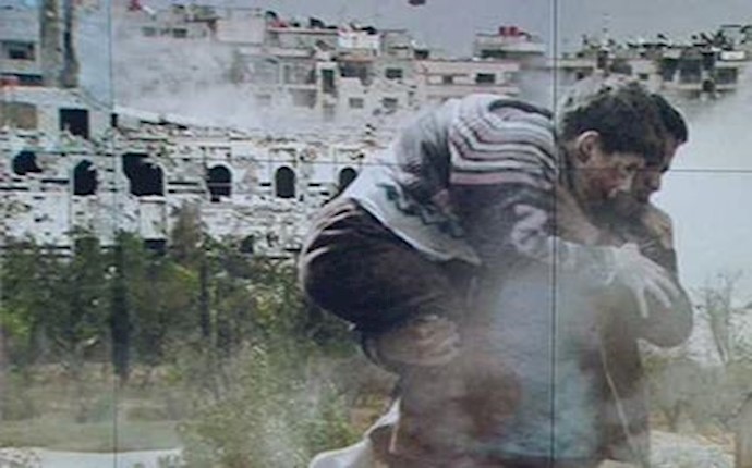 شهر وندان سوری بر اثر بمباران شیمیایی ، مسموم شدند